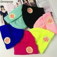 2019 unisex letters knitted winter hats for woman beanies solid cute hat girls autumn female beanie caps warmer bonnet ladies
