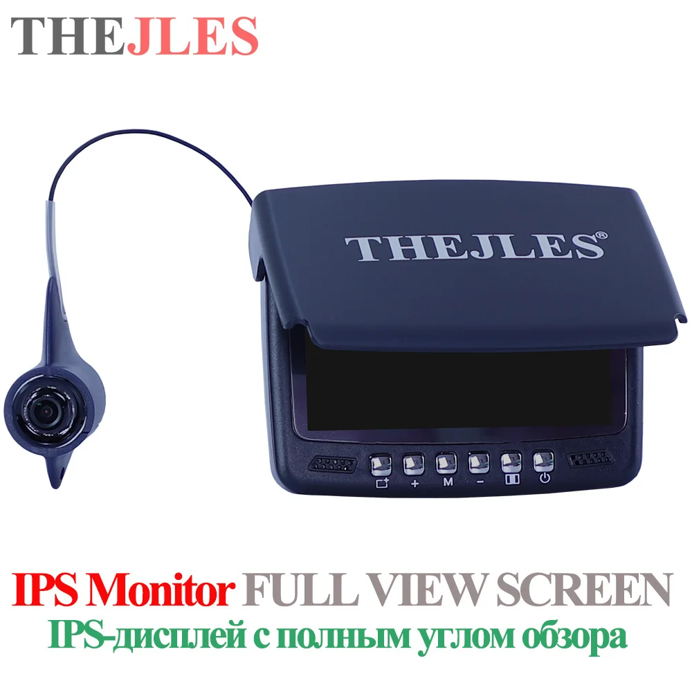 Видео-рыболокатор THEJLES 4 3 дюйма IPS ЖК-монитор камера в комплекте для зимней