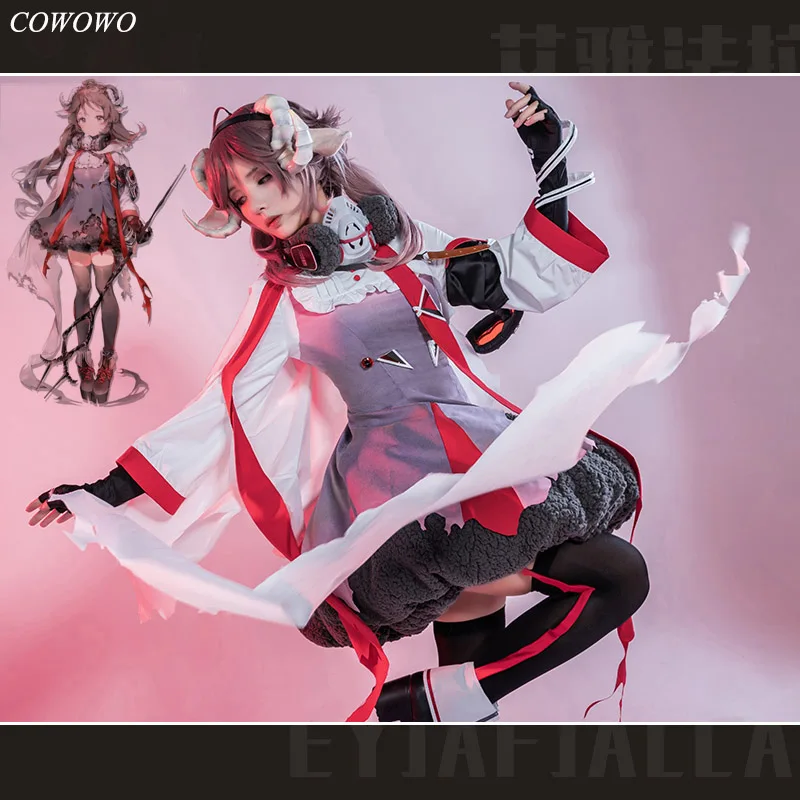 Аниме! Женское платье в стиле Лолиты Arknights Eyjafjalla элегантная красивая форма костюм