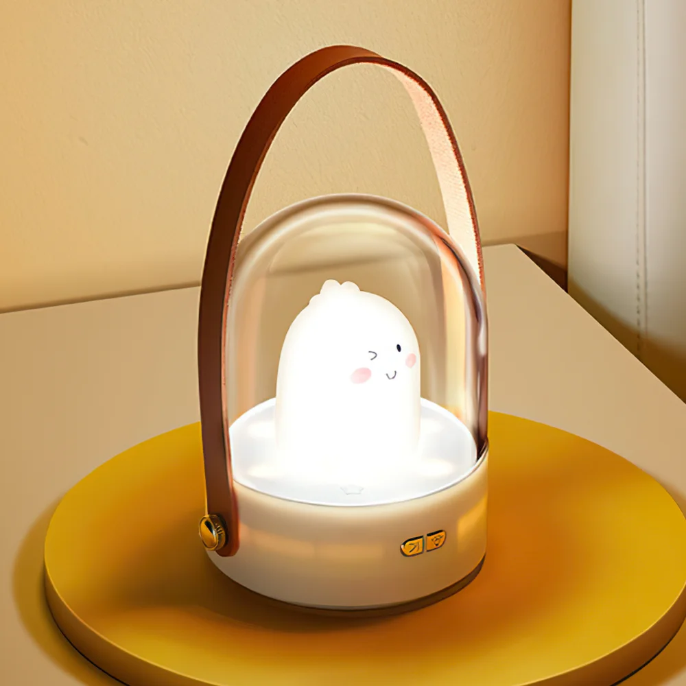 Светодиодный ночник с милым Кроликом музыкальный прикровасветильник светильник