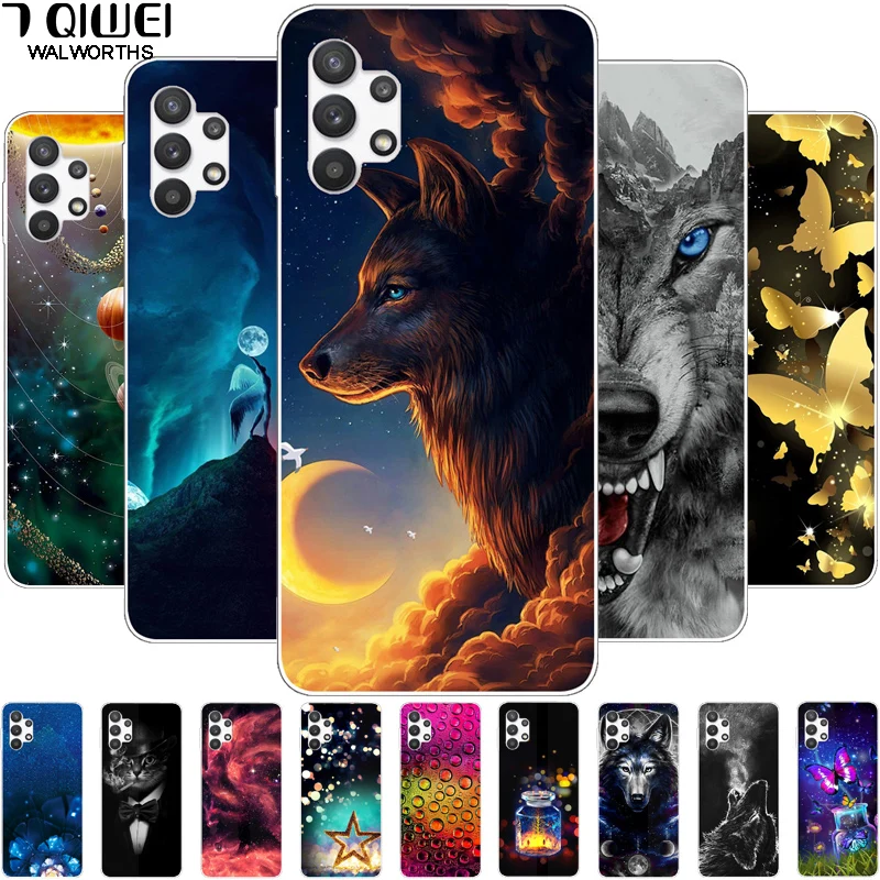 

Case For Samsung A13 4G Cover 6.6'' Soft Silicone Wolf Lion TPU Phone Cases for Samsung Galaxy A13 Case A 13 2022 Clear Fundas