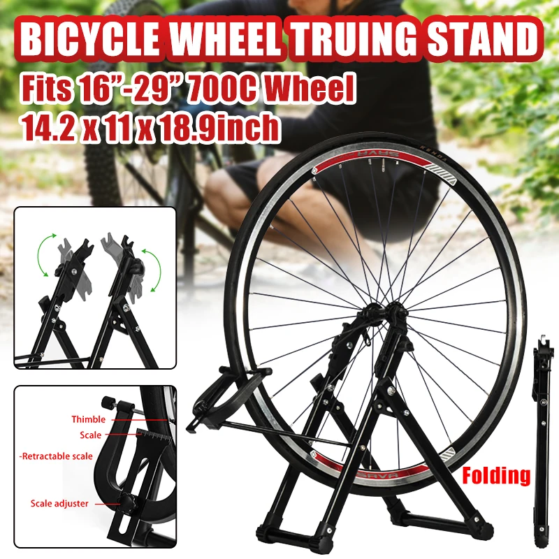 

Home Mechanic Bike Bicycle Wheel Truing Stand Wheel Maintenance Home Truing Stand Holder Support Rack Bike Repair Tool Stand