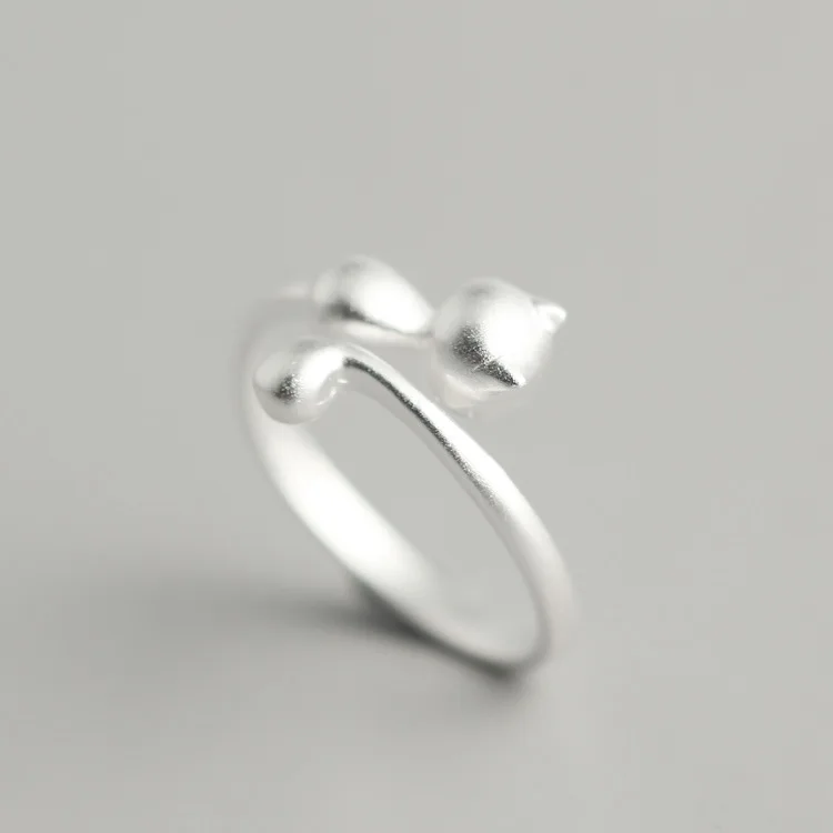 Винтажные Ретро ювелирные изделия JIANERY серебряный цвет кошка большие открытые