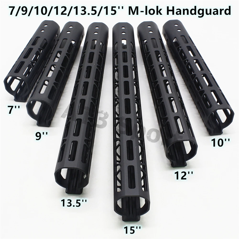 AR15 M4 M16 M lok Handguard Rail Free Float Mount System Ultralight Picatinny Rails 7 15inch Black Anodized Fit .223/5.56|Кронштейны и