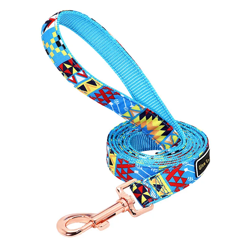 

new Nylon dog leash personalized pet striped dog leash dog pet accessories dog collar dog supplies dog harness puppy collar