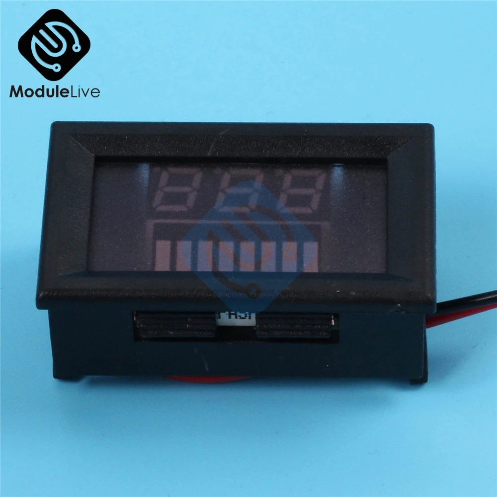 Красный Вольтметр DC 12 В|voltmeter leads|voltmeter ledvoltmeter digital |
