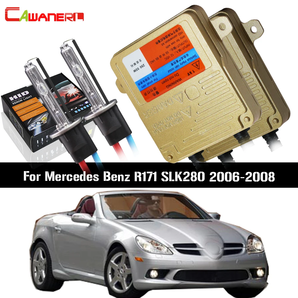 

Cawanerl 55W Auto HID Xenon Kit No Error Ballast Bulb AC Car Light Headlight Low Beam For Mercedes Benz R171 SLK280 2006-2008