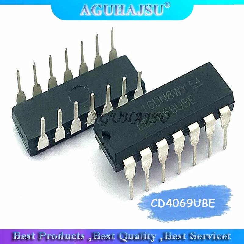 10 шт. CD4069UBE CD4069U DIP14 DIP CD4069 Новый оригинал