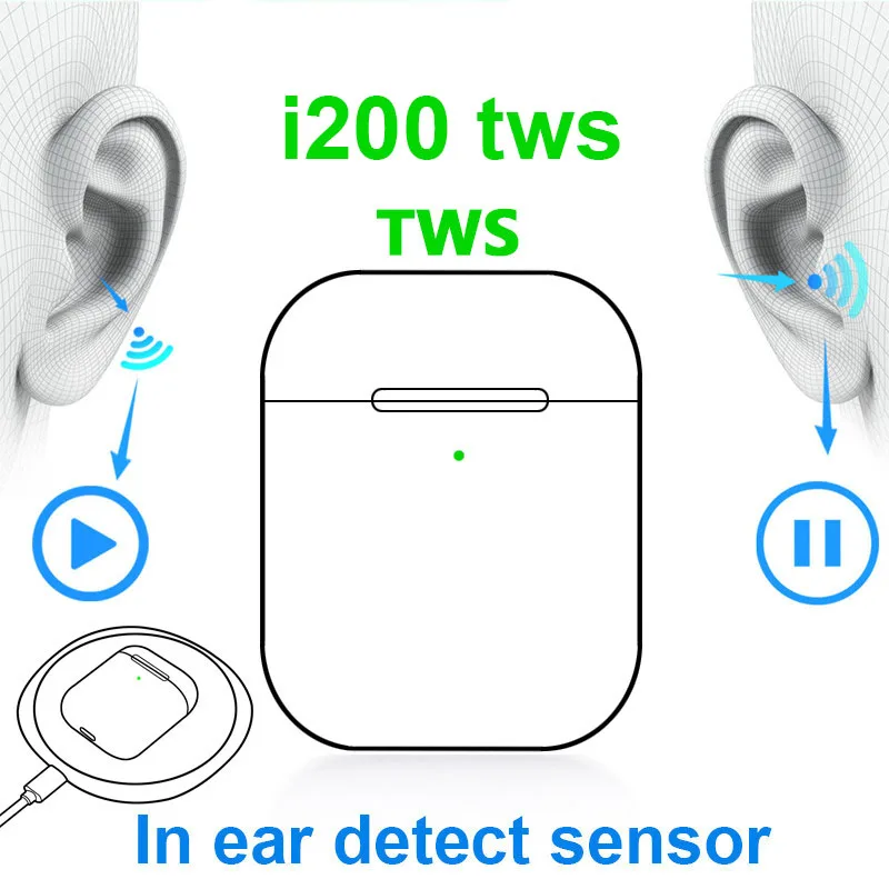 Vip buy link i200 TWS Air2 наушники беспроводные Bluetooth гарнитура спортивные наушники стерео наушники PK i1000 tws i5000 tws i9000 tws