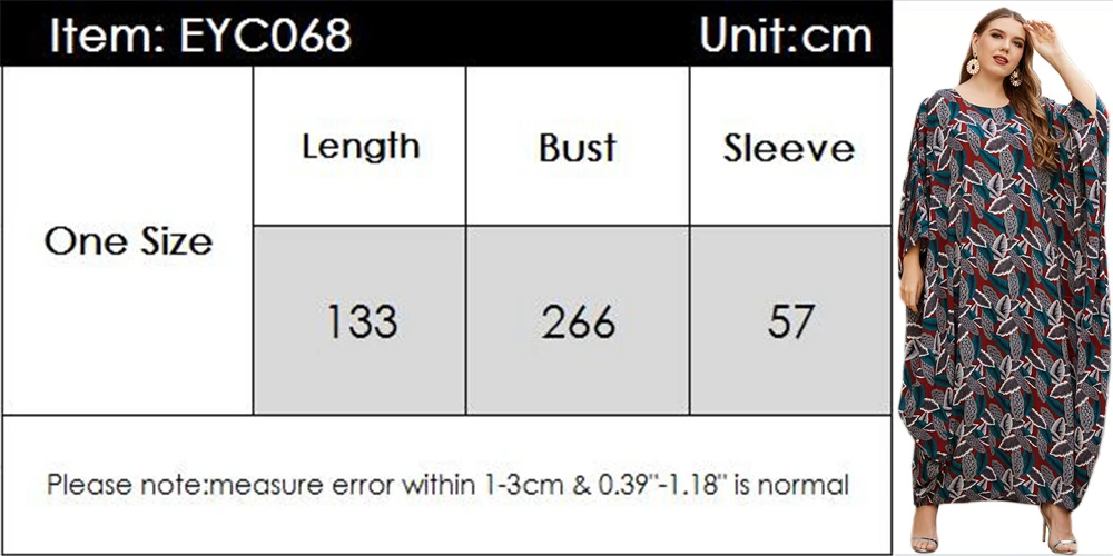 

Muslim Women Oversize Maxi Dress Kaftan Loose Abaya Dubai Batwing Sleeve Dresses Islamic Clothing Ramadan Gown Moroccan Caftan