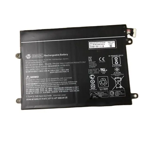 

Genuine SW02XL Battery For Hp Notebook X2 210 G2 Detachable-PC Tablet Pavilion x2 10-p000 HSTNN-IB7N 859470-1B1 HSTNN-LB7N