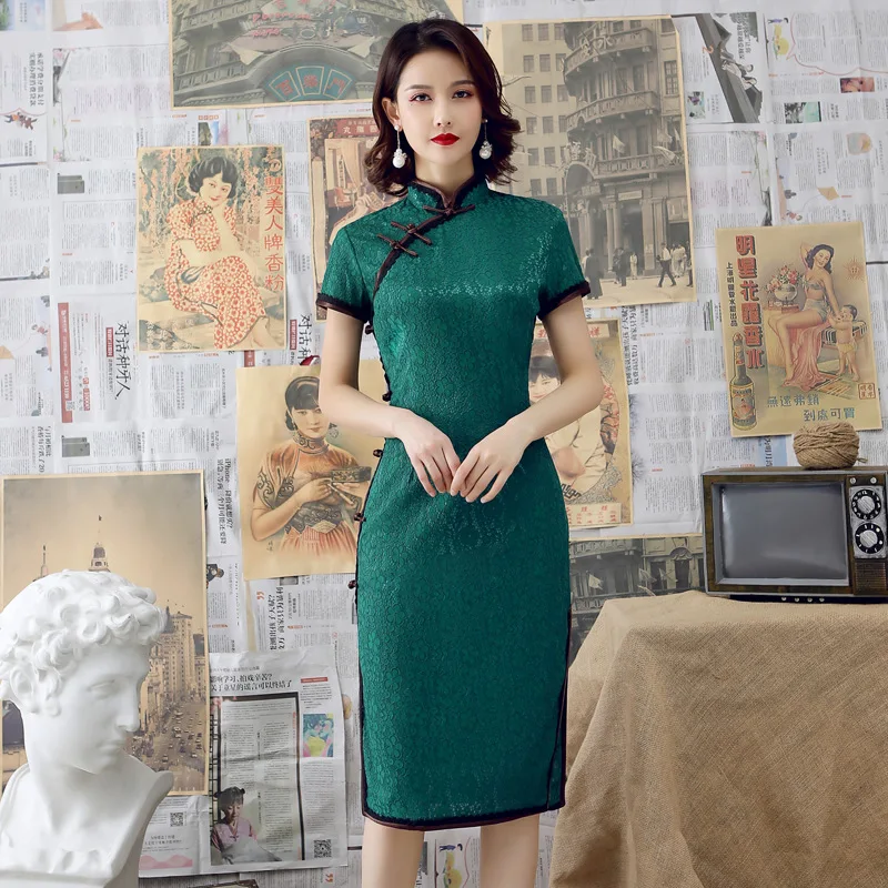 Пикантные Красные новые удобные женские туфли на плоской Cheongsam для женщин