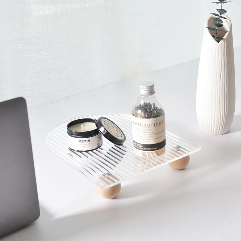 Акриловый гофрированный поднос для ароматерапии духов помады косметическое