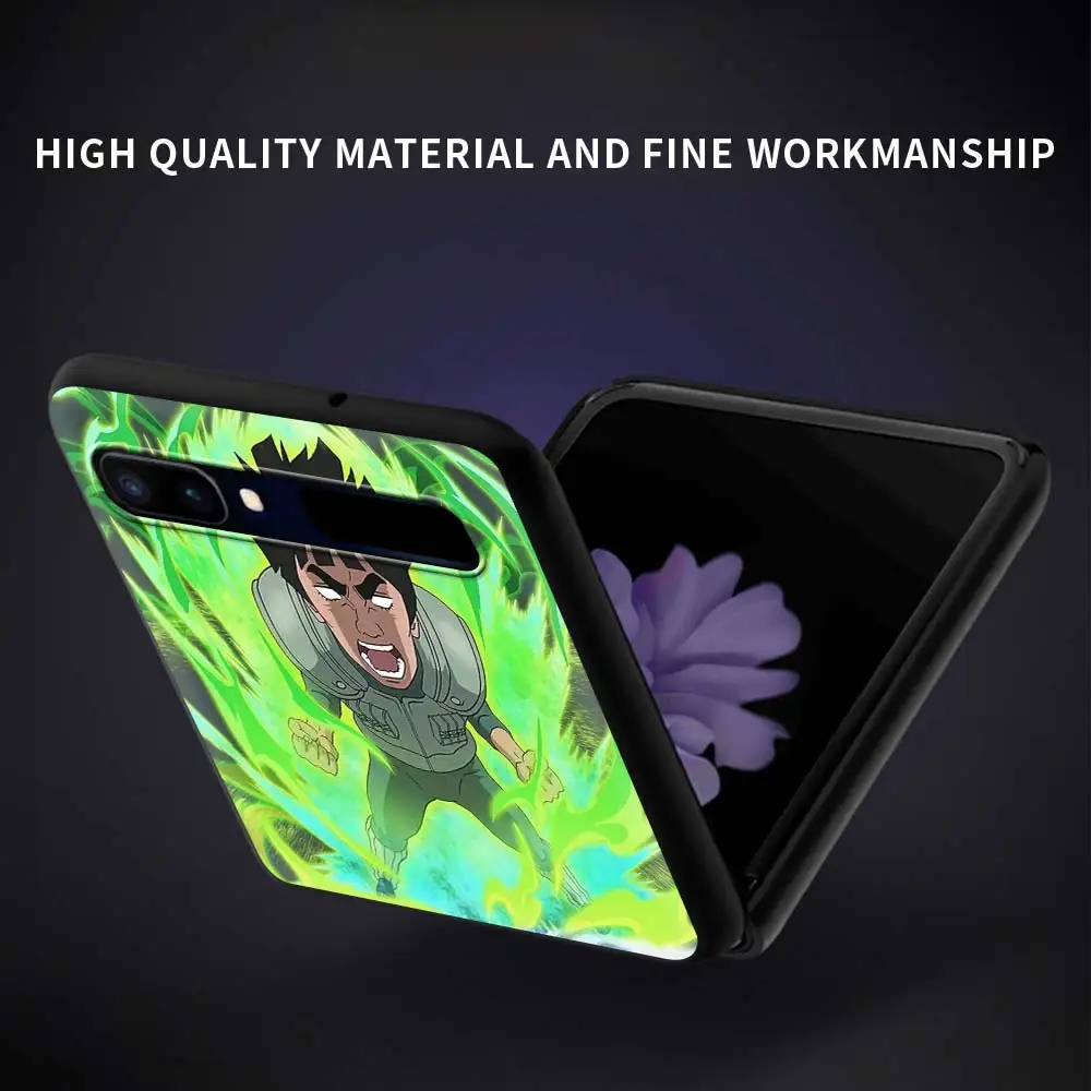 

Phone Case For Samsung Galaxy Z Flip 6.7" Black Shell Coque For Galaxy Z Flip 5G PC Hard Mobile Cover Anime Naruto Kakashi