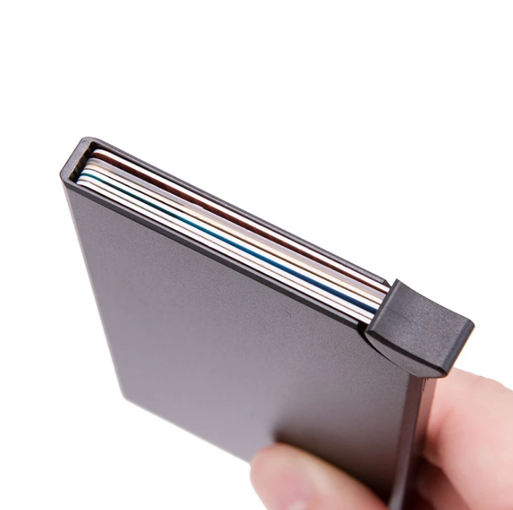 Защита от кражи RFID смарт-чехол-бумажник тонкий ID держатель для карт унисекс