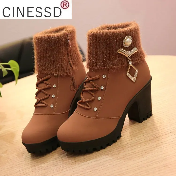 

Womens Boots Autumn Winter 2016 Fashion Lace Hollow Out Ladies Shoes Woman Leather Sexy Ankle Boots For Women Botas Mujer 35-43