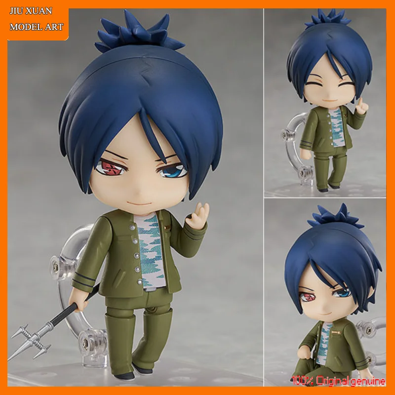 100% оригинал: реборн Katekyo Hitman! Фигура Rokudou mukuro Q version figma из ПВХ фигура аниме модель