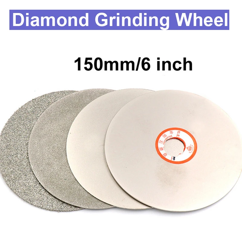 

Free Shipping URANN 150mm SIngle/Double Diamond-coated Flat Lap Grinding Wheel 6inch 12.7mm Inner Hole Jewelry Polishing Disc