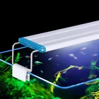 Супертонкий светодиодный светильник для аквариума, светильник для водных растений 18-75 см, растягивающийся водонепроницаемый светильник с зажимом для аквариума 90-260 в