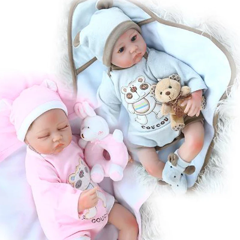 

40 см Детские куклы bebe reborn baby twins для мальчиков и девочек rebirth likfelike очень мягкие на ощупь гибкие коллекционные вещи 100% ручная работа