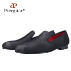 Piergitar2021 с цветочным принтом для девочек, дизайнерская мужская Тканевая обувь; Модные вечерние и свадебные Мужские модельные туфли размера плюс ручной работы мужские лоферы