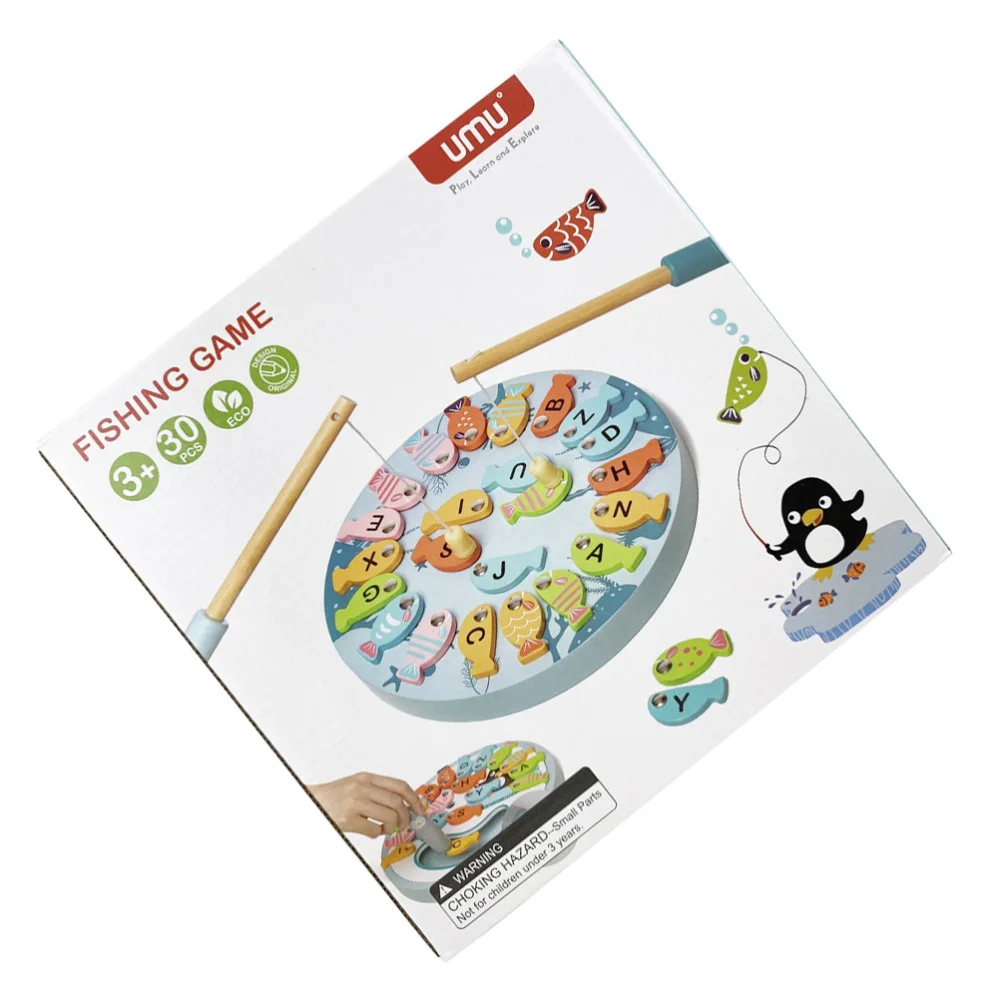 

1 Set Children Fishing Toys Baby Letter Color Cognition Toys (Assorted Color)