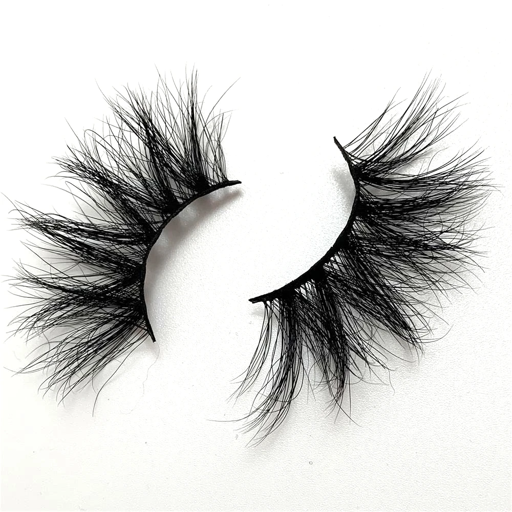 

1 Pair 25mm Mink Lashe 100% Mink Hair Crisscross Thick Natural 3d Eyelashes Handmade Mink Eyelashes Makeup Fake Eyelashes GS533