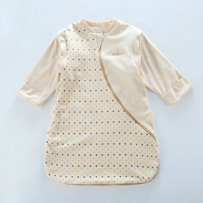 Спальный мешок с длинным рукавом для новорожденного хлопковый спальный