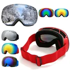 Незапотевающие зимние лыжные очки, очки для сноуборда, катания на лыжах, снегоход с УФ-защитой, профессиональные лыжные очки, уличное лыжное оборудование