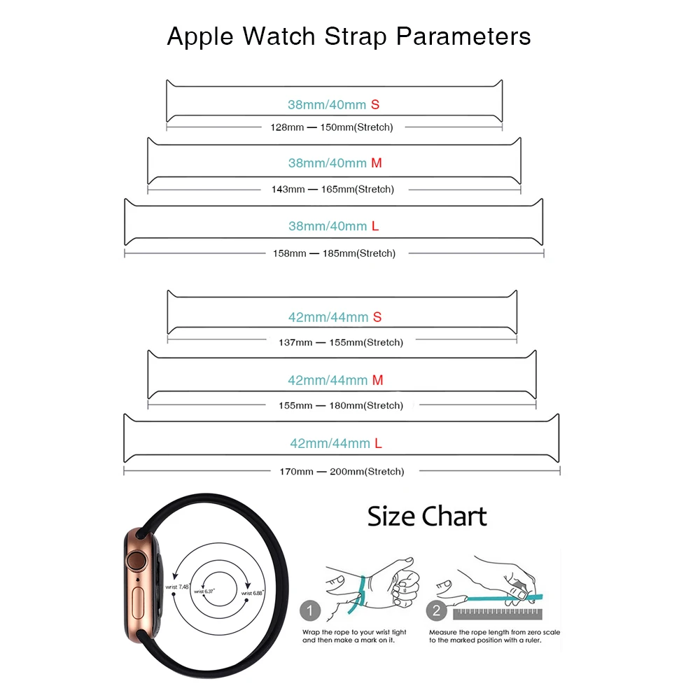 Ремешок спортивный силиконовый для Apple Watch Band Series 6 SE 44 мм 40 сменный Браслет Iwatch 5 4 3