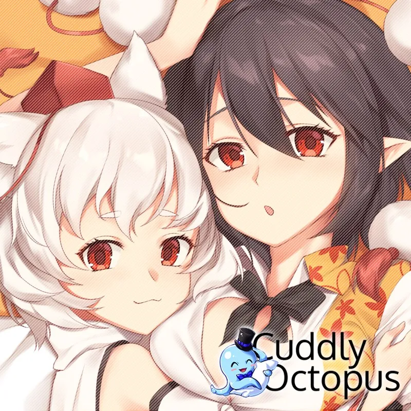 

Чехол-наволочка для двухсторонней обнимающей подушки с изображением проект тохоу шамеимару инубасири момизи дакимакура