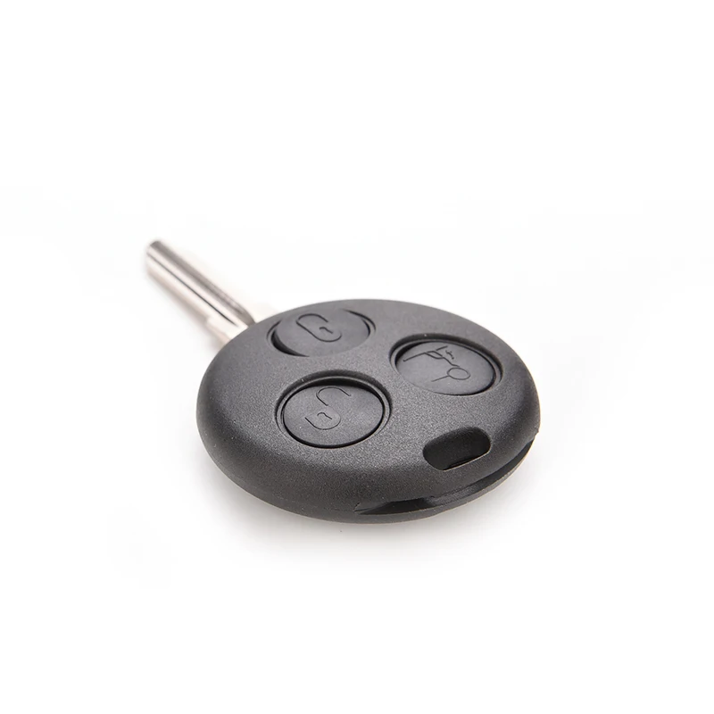 

3 кнопки чехол для дистанционного ключа от машины необработанное лезвие для автомобильного ключа флип брелок для Mercedes Benz Автомобиль Smart ForTwo ...
