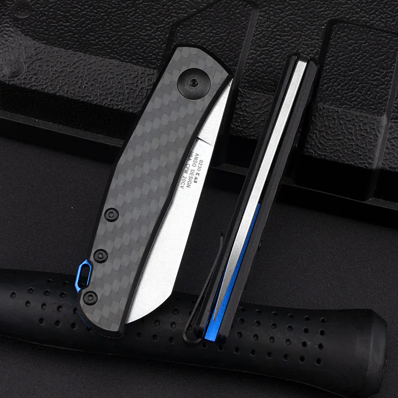 Складной нож ZT 0230 карманный складной из углеродного волокна с ручкой Mark 20CV для