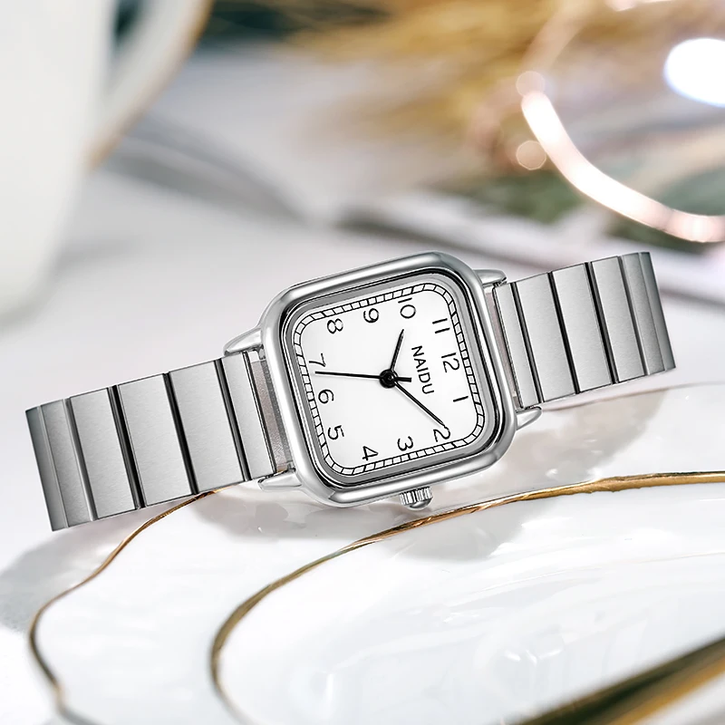 

Новое поступление, простые, Лидер продаж, женские кварцевые часы из нержавеющей стали, высококачественные женские часы от лучшего бренда, ж...