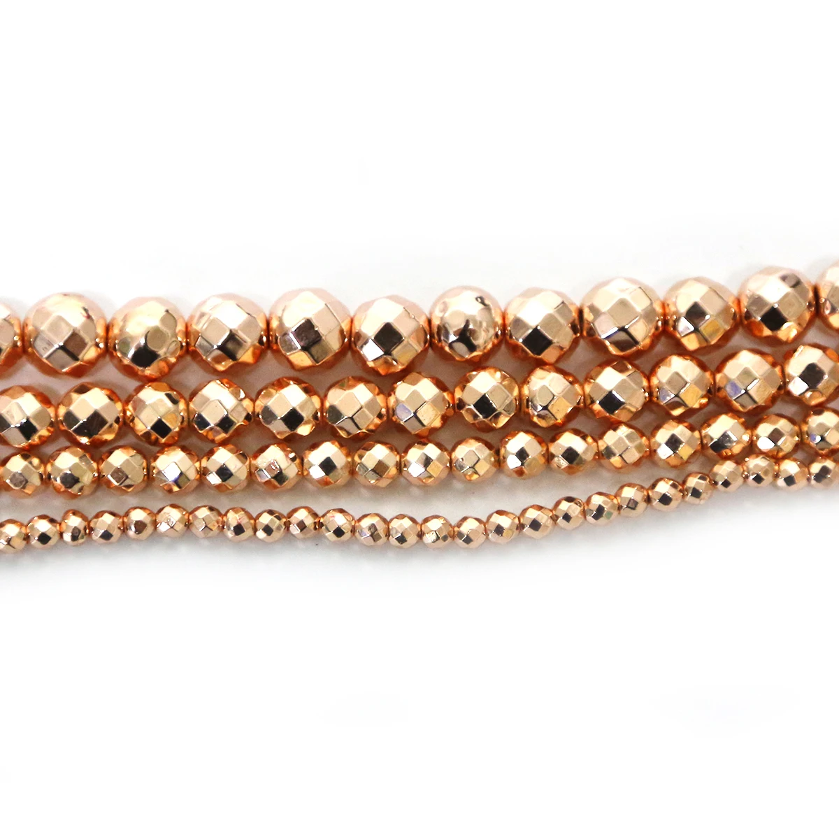 Бусины Из гальванического розового золота и черного камня для изготовления