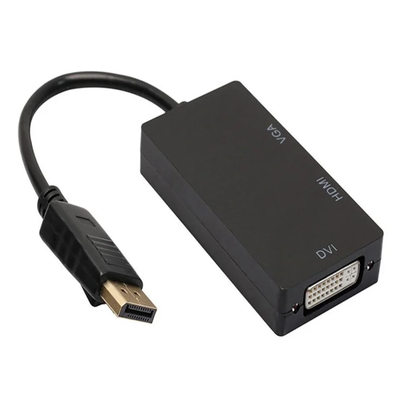 

Адаптер 3 в 1 Mini DP DisplayPort в HDMI-совместимый адаптер VGA DVI мини DP кабель конвертер для MacBook Pro Air Mini DisplayPort