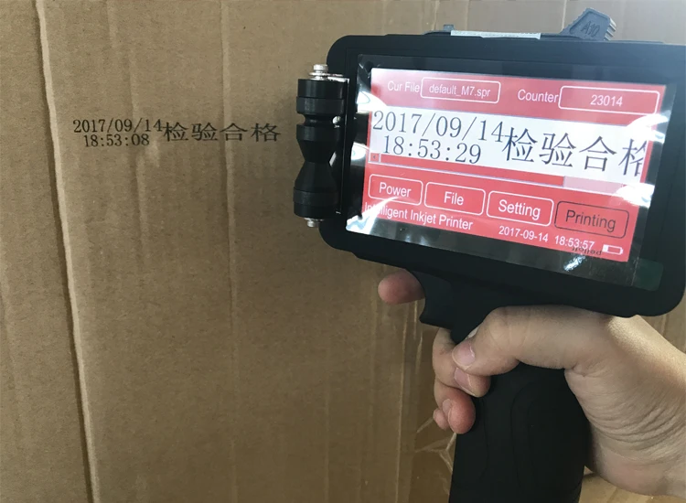 

Mobile Portable and Movable Barcode Date Trademark Inkjet Printer