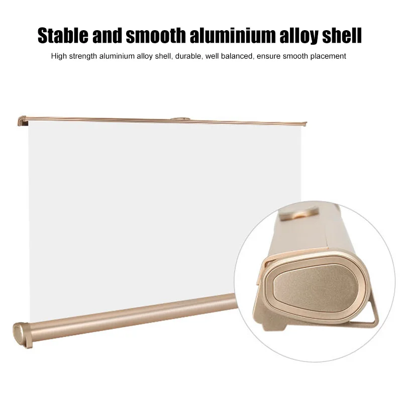 

20 Inch Micro Projector Screen Foldable 16:9 Projection Screen Cloth for Home Outdoor Travel JR Deals