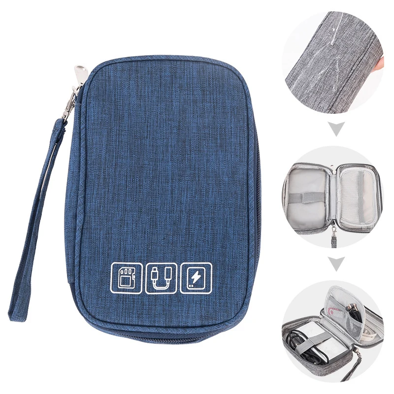 

Cable Gadget Organizer Storage Bag Pouch Portable Case For Cord Charger Hard Drive Earphone USB SD Card Electronic Accessories