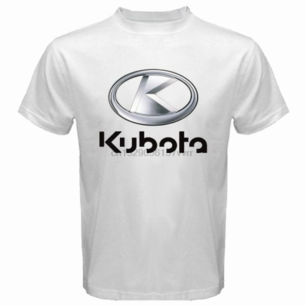Новинка трактор Kubota инструменты логотип мужская белая футболка размер S