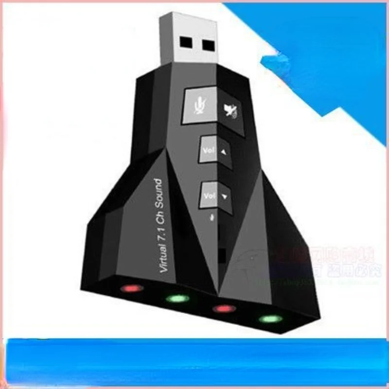 USB-звуковая карта 7 1 каналов 3D Аудио звуковая адаптер для микрофона