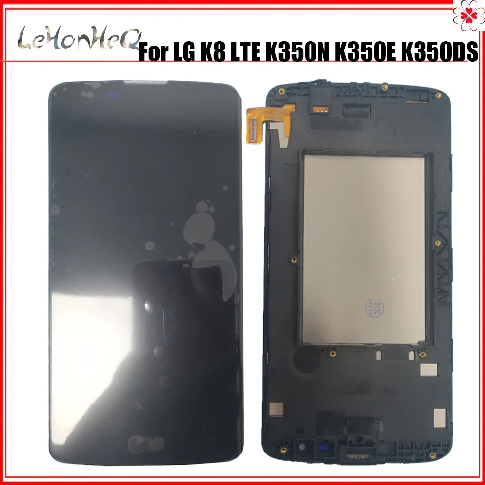 

ЖК-дисплей для LG K8 LTE K350 K350N K350E K350DS 2016, ЖК-дисплей с рамкой
