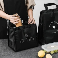 lunch box bag female insulated bag lunch bag student handbag with rice bag functional pattern cooler cute portable thermal