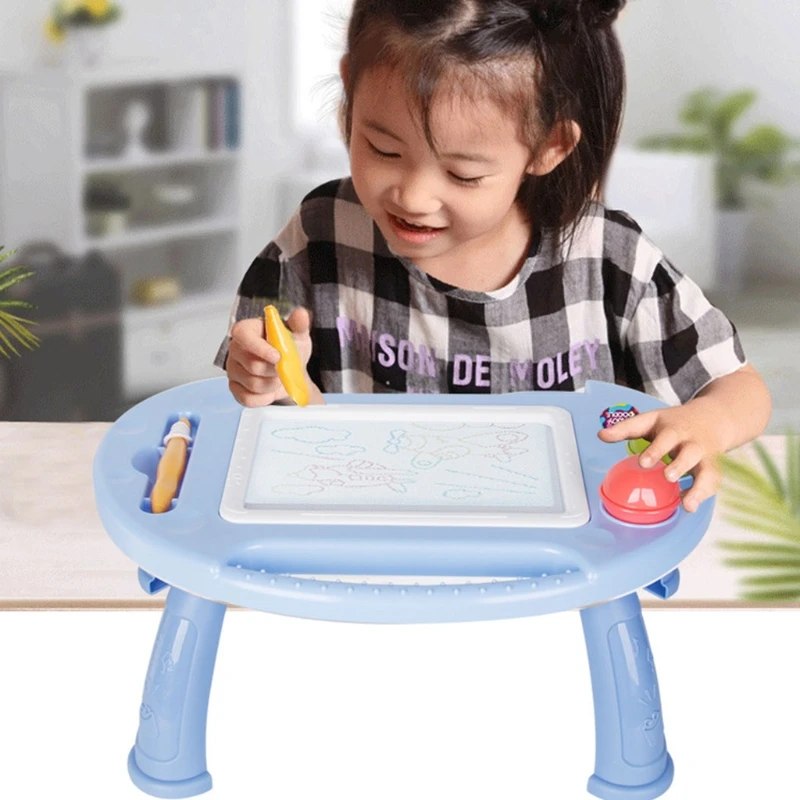 

2021 New Ergonomic Sketch Pad Kids Scribbler Boards Magnetic Doodle Drawing Board Educational Learning Toys, Pink/Blue