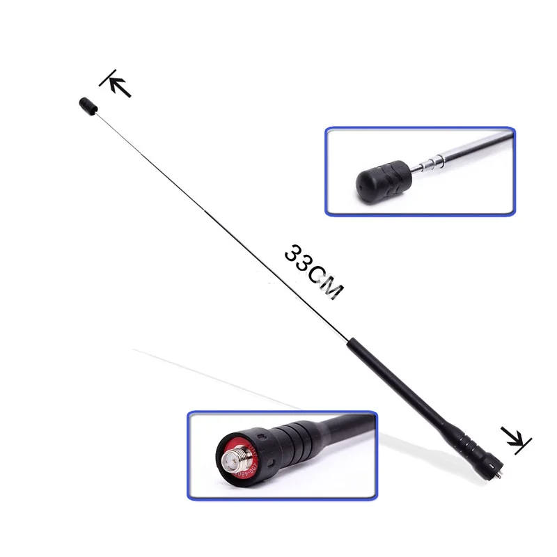 2 шт. телескопическая двухдиапазонная антенна с высоким коэффициентом