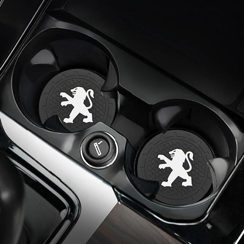 1 шт. автомобильный нескользящий коврик для подстаканника Peugeot 206 307 3008 208 407 508 2008 5008