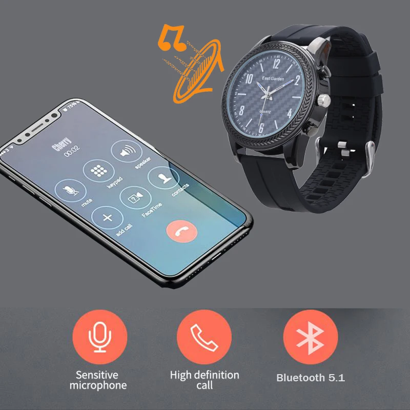 Умные часы Bluetooth-устройство вызова динамик для iPhone Android мобильный телефон Защита