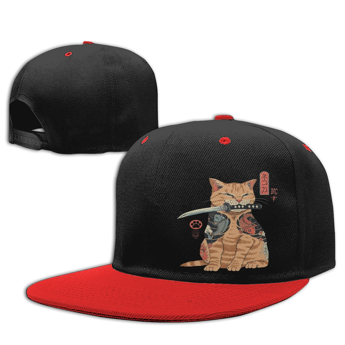 

90S Japanese Cartoon Men Catana Male Female Print Cartoon Cat Fishing Hat Anime Panama Hat Child Hat Caps Sun Hats Cap For Girls