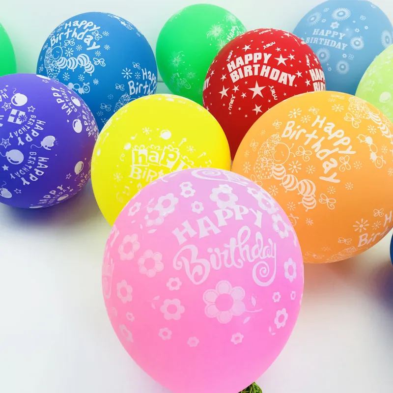 10 шт./лот 12 дюймов День рождения шарики для украшения круглый шар из латекса