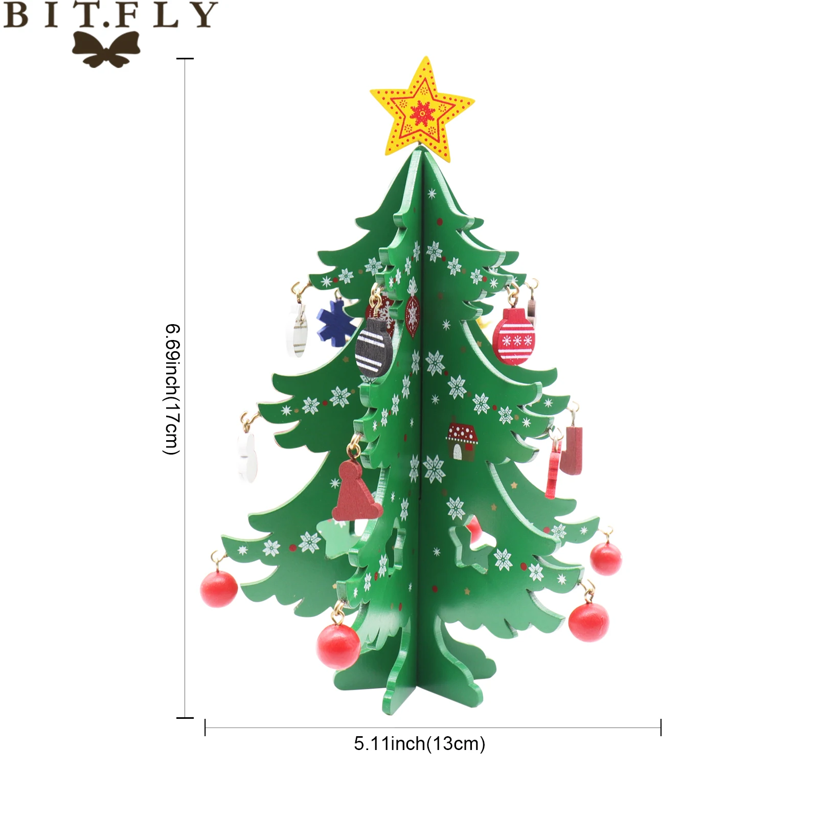 Фотообои 13x17 см 3D проекция новый год праздник домашние деревянные украшения